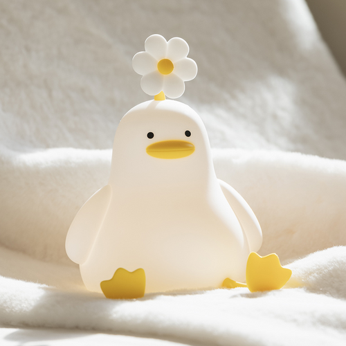 PonchiLight™ Sevimli Ördek LED Squishy Gece Lambası ✨🦆